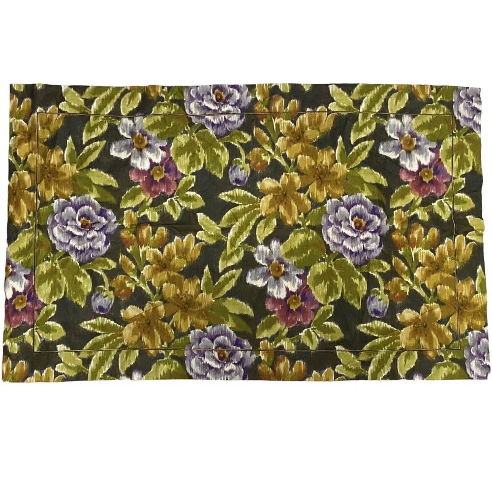 Cuddledown Duvet Cover Shams Set Floral King‎ Organic Cotton Purple